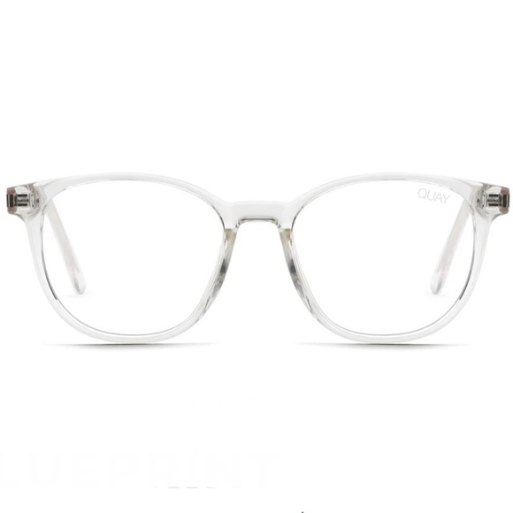QUAY Blueprint Blue Light Glasses Clear Frame Bluelight Blocking Lens NWT - Picture 2 of 6